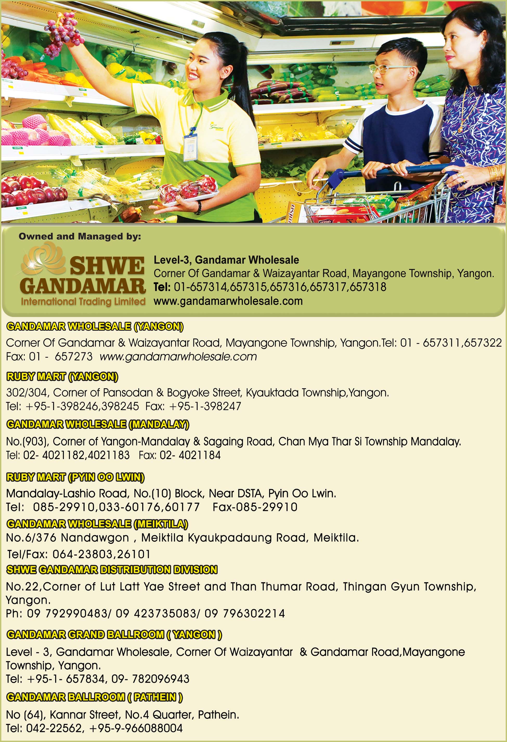 Shwe Gandamar International Trading Ltd.