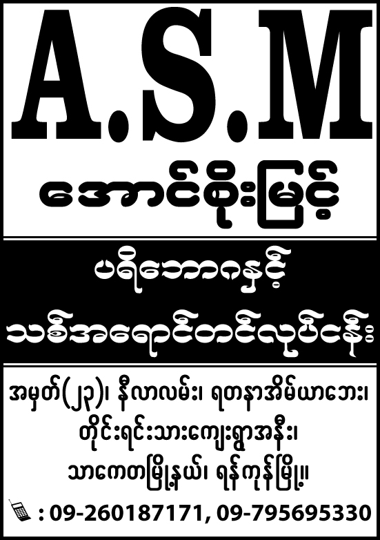Aung Soe Myint (ASM)