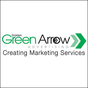Golden Green Arrow Advertising